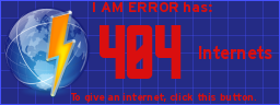 I AM ERROR has 404 internets